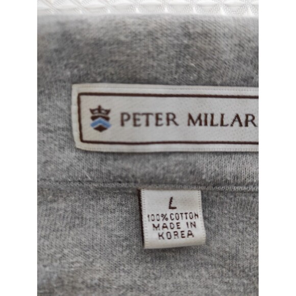 Peter Millar Sweater Mens Large Blue Crown Comfort 1/4 Zip Pullover - Picture 5 of 9